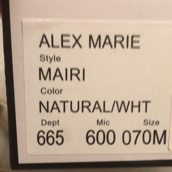 Alex Marie sandals, wedge, white abs cork 7 - Picture 4 of 8